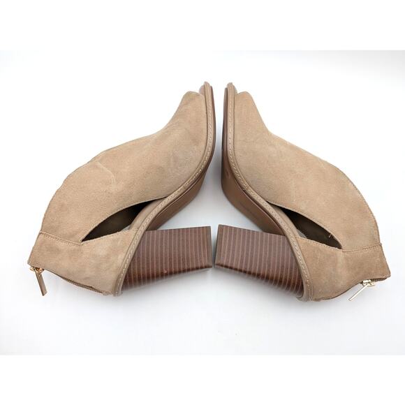 Vince Camuto Fareena Cutout Block Heel Bootie Women's Tortilla Size US9M EU40 - Picture 4 of 14